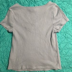 Light blue crop top!